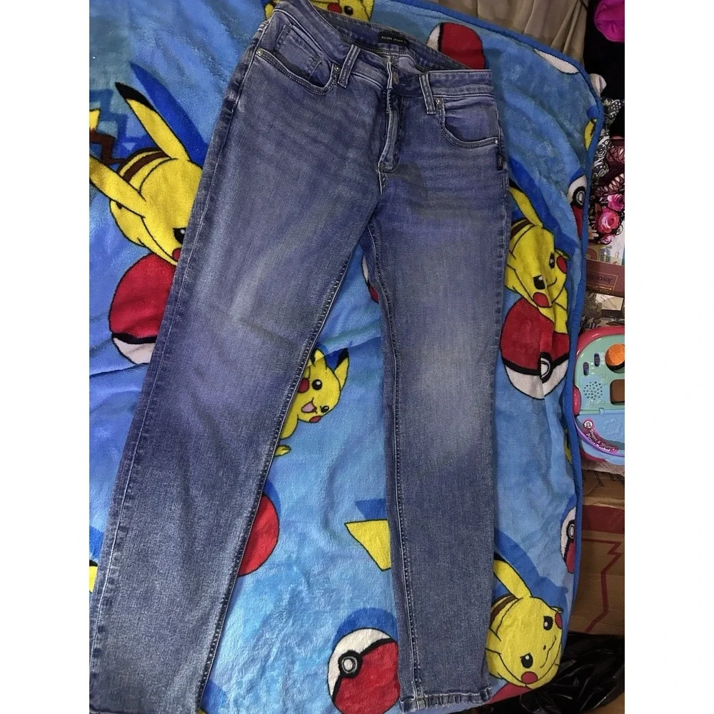 Silver‎ Jeans Co Womens Boyfriend Jeans W28 L29 Medium Wash Stretch Denim